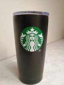 Starbucks 20 Oz Edelstahl Schwarz Becher mit Deckel Kaffee Travel Mug 2017 - Bild 1 von 6