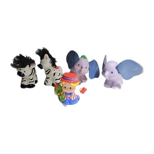 Fisher Price Touch And Feel Little People Zoo Animals Ring Leader Lot - Picture 1 of 10