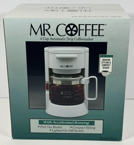 Mr. Coffee BL-4 Vintage 4 Tassen Automatische Tropf Kaffeemaschine Weiß 1993 - OPEN BOX - Bild 1 von 16