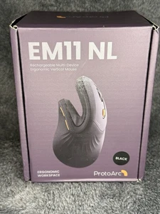 ProtoArc EM11 NL 2.4G + Bluetooth Vertical Mouse (New Open Box) FREE SHIPPING. - Picture 1 of 10