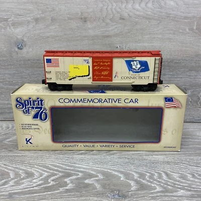 K-Line Spirit of 76 Connecticut State Boxcar K761-7605 - Image 1 of 4