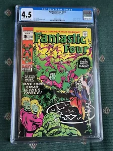 FANTASTIC FOUR #110 CGC 4.5 ANNIHILUS GREEN PRINTING ERROR VARIANT - Picture 1 of 10