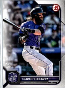 2022 Bowman #75 Charlie Blackmon Colorado Rockies Baseball - Picture 1 of 2