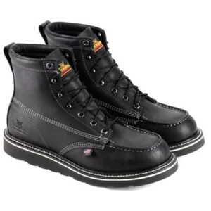 Thorogood 814-6206 6" Soft Toe Midnight Series Black - Picture 1 of 4