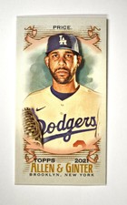 2021 Topps Allen & Ginter Mini Base #278 David Price - Los Angeles Dodgers