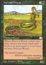 Harvest Wurm X4 (Weatherlight) MTG (NM) *CCGHouse* Magic