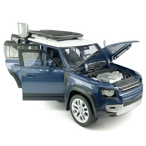 1:18 Land Rover Defender 110 Model Car Diecast Toy Vehicle Collection Blue - Picture 1 of 17