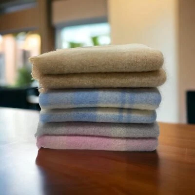 Plaid da Letto in Mohair 92% Lana | Coperta Scozzese MADE IN ITALY