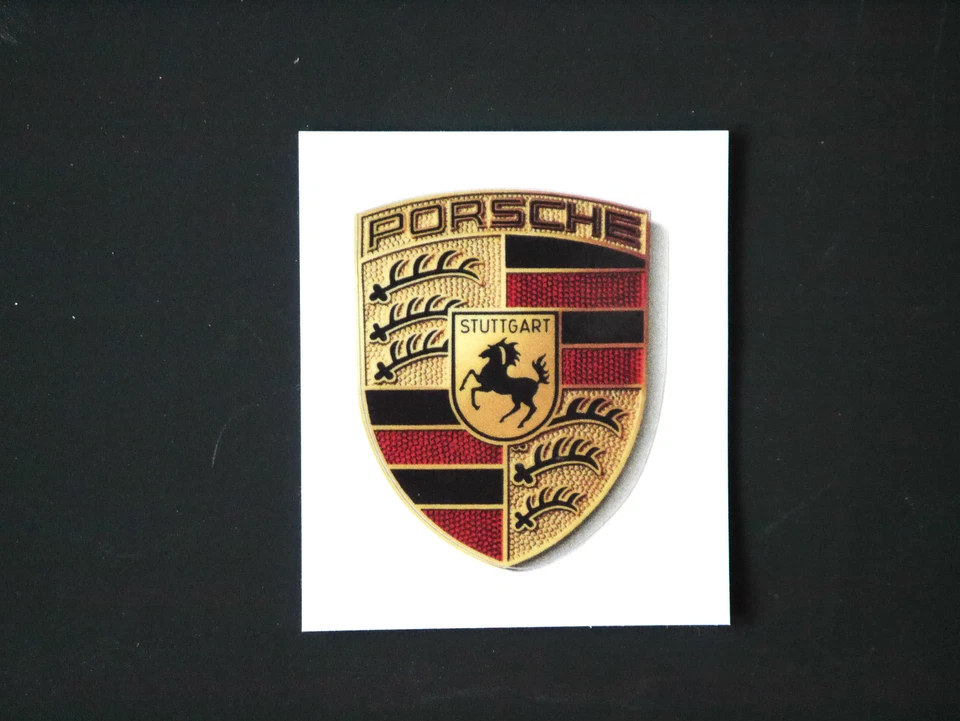 PORSCHE Wappen Aufkleber  zum Farcieren von felgendekel  & Andre  Cup Felgen 911 - Image 1 of 1