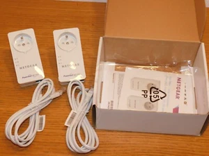 LOT 2 NETGEAR CPL AV 500 Répéteur WIFi ADSL RJ45 ADAPTATEUR compatible BOX - Photo 1/15