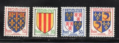 France 1953 SC# 659, 660, 694, 699 Four Different Stamps - M-H Lot # 027 - Image 1 of 2