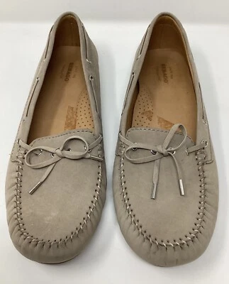 Mocasines de gamuza Sebago Harper color topo nobuck para mujer talla 10” Foto 1 de 4