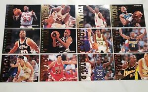 1995-96 Fleer Total D Complete Insert Set 1-12 Michael Jordan Shaq Rodman Ewing