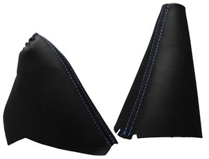 OPEL OMEGA B AUTO (94-99) Soufflet Levier De Vitesse et Frein-Couture Bleu Clair - Picture 1 of 1