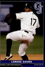2016 Grand Junction Rockies Grandstand #27 Lorenz Ozuna Dominican Republic Card