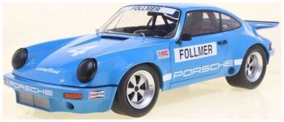 Porsche 911 Iroc Blue #4 Follmer Iroc Riverside 1974 modelo diecast 1:18 - Solido Foto 1 de 1