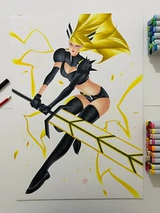 MAGIK 17X22" ORIGINAL PINUP KUNST VON FAMOUR DC MARVEL KÜNSTLER THONY SILAS - Bild 1 von 2