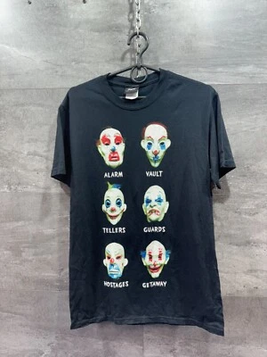 Camiseta Joker Vintage 2008 The Dark Knight "Heist Role Masks" Talla S Foto 1 de 4