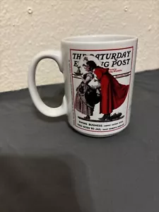 Sherwood Norman Rockwell Mistelzweig Samstag Abend Post Kaffeebecher Tasse - Bild 1 von 7