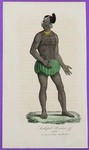 Lithographie Archipel Tuamotu Pomotu Romanzoff Weltreise 1835  - Bild 1 von 1