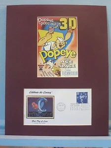 Popeye in 3-D & First Day Cover of the 3-D Stamp - Picture 1 of 2