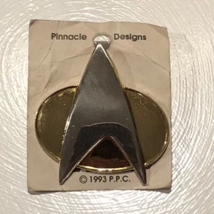 Star Trek The Next Generation Full Size Communicator Anstecknadel Vintage 1993 - Bild 1 von 5