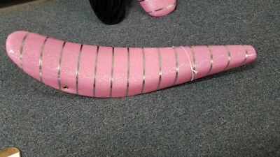 NUEVO ASIENTO BANANA BICICLETA BRILLANTE FORRADO ROSA PARA 26" BEACH CRUISERS Foto 1 de 4