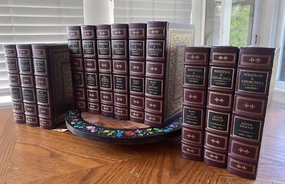 EASTON PRESS - Winston S. Churchill 12 VOLUMES 1994 Gilbert Biography LEATHER - Image 1 of 4