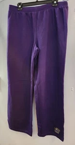 LSU Tigers Pants Purple Joggers 34 to 42 stretch Waist w/ Drawstring - 32 Inseam - Picture 1 of 5