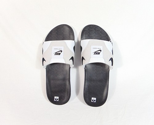 Sandali Nike Air Max 1 neri OREO lato piscina slide taglia 17 NUOVI DH0295 102 RARI