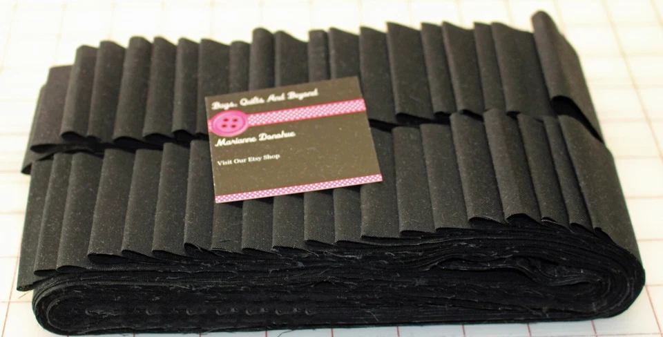 rollo de gelatina negro sólido, cuarenta (40) tiras de 2,5" Foto 1 de 1