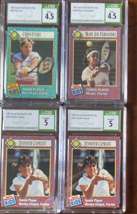 (4) CSG 1991 Jennifer Capriati #243 SIFK Si Kids Rc Tennis Evert 88 MJ Fernandez
