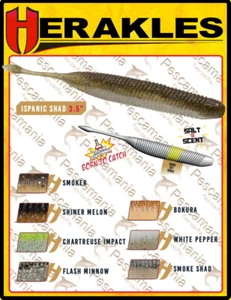 Artificiale spinning Herakles ISPANIC SHAD 3.5" creatura salata scent soft bait - Imagen 1 de 21