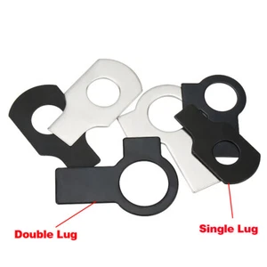 304 Stainless Steel / Carbon Steel Single Lug / Double Lug Gasket Tab Washer - Picture 1 of 8