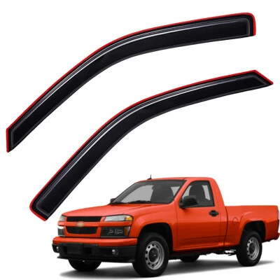 In-channel Window Visor Vent For 2004-2012 Chevy Colorado GMC Canyon Regular Cab - Изображение 1 из 4