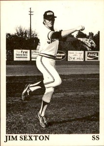 1975 Shreveport Captains TCMA #20 Jim Sexton  Mobile Alabama AL NM Baseball Card