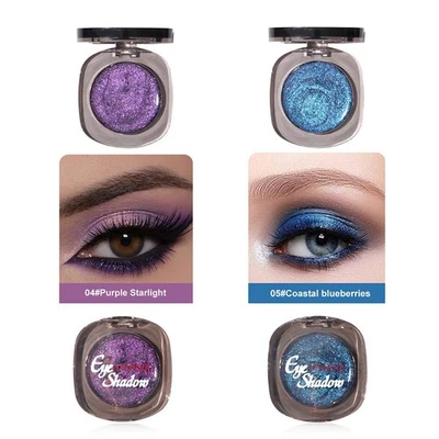 PIGMENT EYESHADOW SHIMMER GLITTER EYE SHADOW CREAM ♋ POWDER PALLET MAKEUP K8C5 - Image 1 of 4