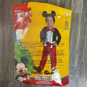 Disney Mickey Mouse Kleinkind Kostüm 3-4T (Größe M) rot & schwarz Verkleidung Marke - Bild 1 von 3