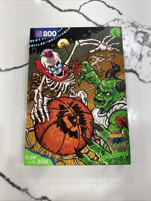 Goosebumps Glow In The Dark MB Puzzle 200 Pc Rare Space jam KO Horror NEW/SEALED - Image 1 of 4