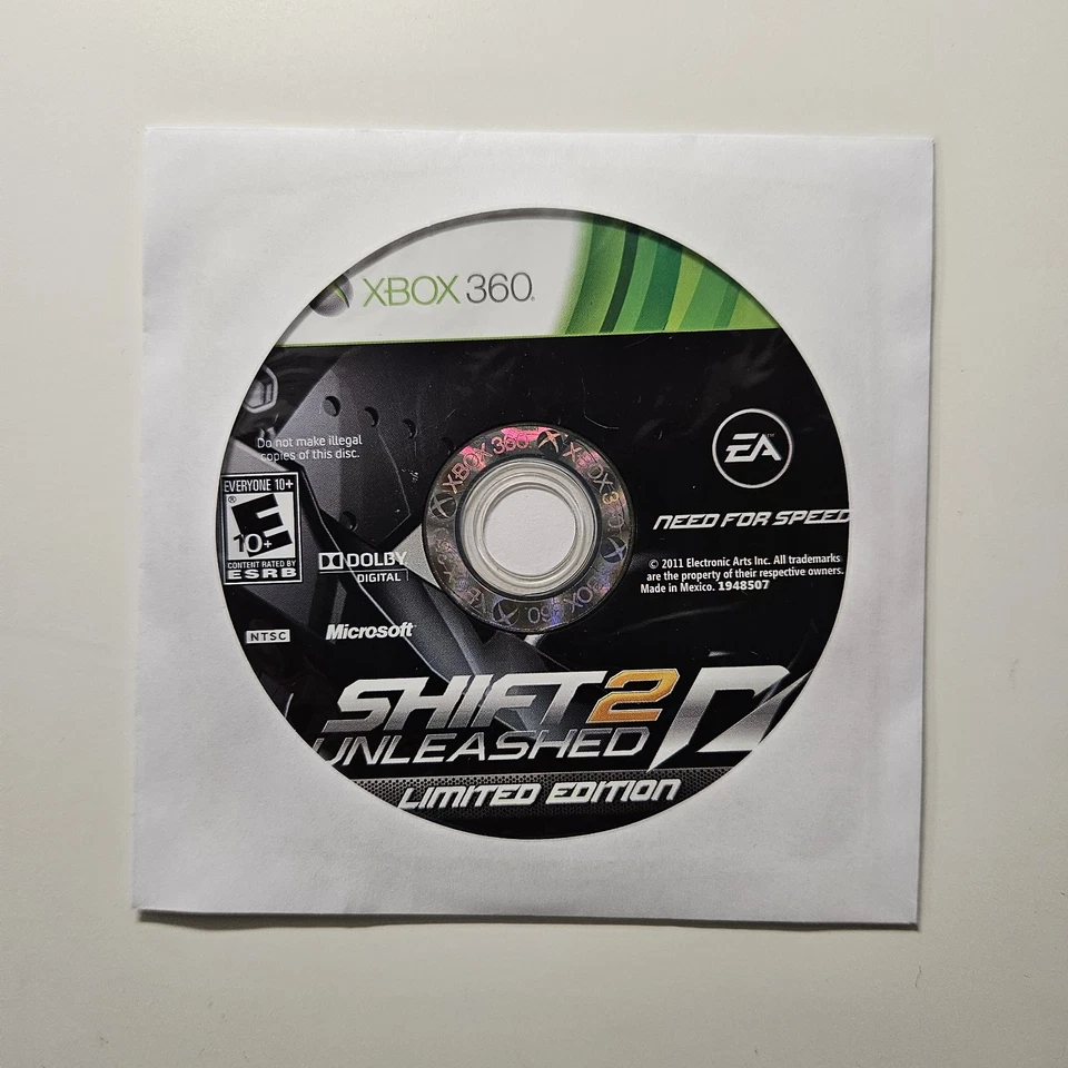 Shift 2: Unleashed Limited Edition (Microsoft Xbox 360, 2011) DISC ONLY - Image 1 of 1