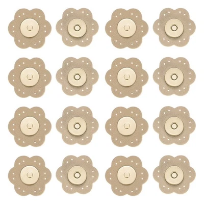 8Set Leather Snaps Buttons, Magnetic Snap Closures for Handbag/Purses [Khaki] - Image 1 of 4