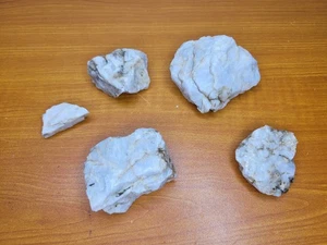 Raw Milky Quartz Rough (Lot Of 5) Total 13oz - Picture 1 of 17