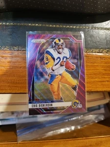 2024 Panini Prizm - Eric Dickerson #173 Purple Wave Prizm /99 HOF Rams  - Picture 1 of 3