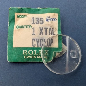 Original Rolex B25-135 Cyclops KUNSTSTOFF Kristall PASST FÜR 16000 Rolex Gehäuse - Bild 1 von 4