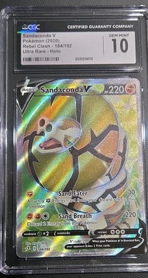 Pokemon Rebel Clash Ultra Rare Sandaconda V 184/192 CGC 10 Gem Mint - Image 1 of 3