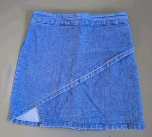 Denim Mini Skirt Women's Blue Denim Skirt Size XS UK 6 Brandy Melville - Picture 1 of 4