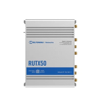 Teltonika RUTX50 industrieller 5G LTE Router, 2X SIM,4X GigaBit LAN, Quad Core C - Bild 1 von 4