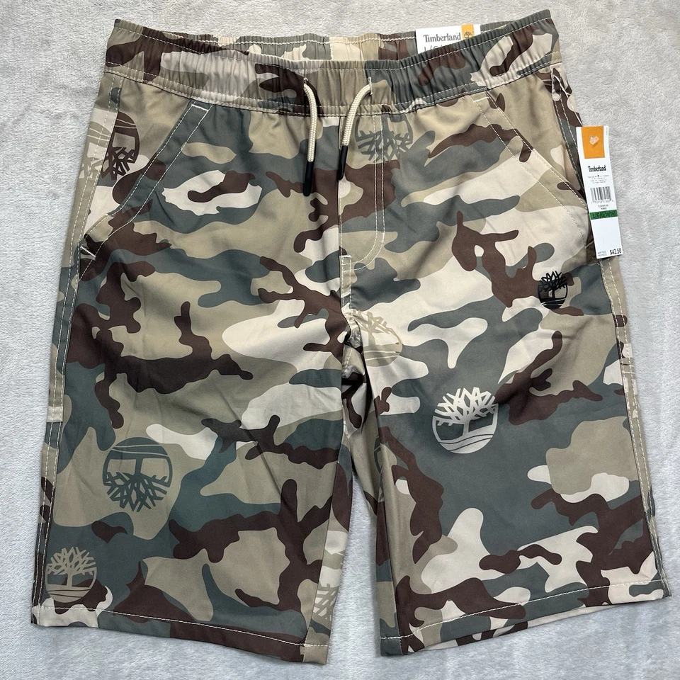Timberland Shorts Youth Boys Multicolor Camo Size L(14/16) NEW - Image 1 of 4