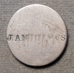 Counterstamp: J. ANDREWS c/s On Shield 5c. Brunk – not listed, middle letters ar - Picture 1 of 2