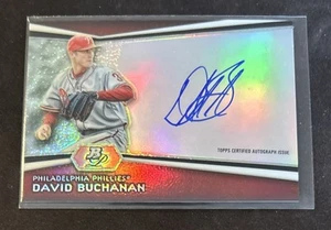 2012 Bowman Platinum Prospects David Buchanan Refractor Auto #AP-DBU Phillies - Picture 1 of 2